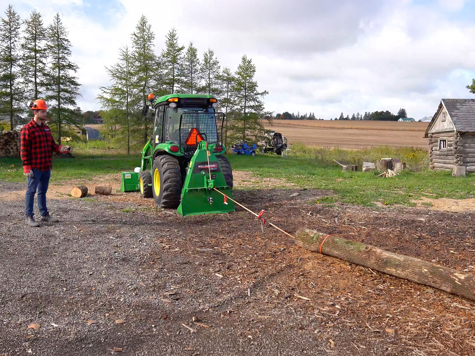Wallenstein FX85 Skidding Winch for Tractors